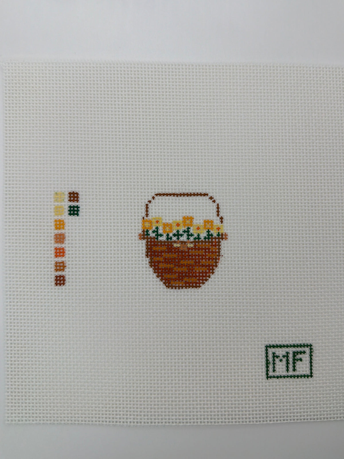 Lightship Basket with Yellow Daffodil Flowers