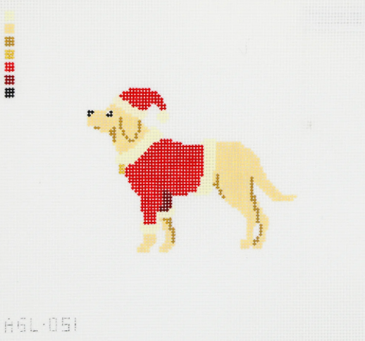 SANTA YELLOW LAB