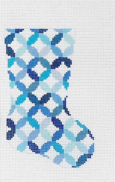 Evelyn Quilt Ring Mini Stocking