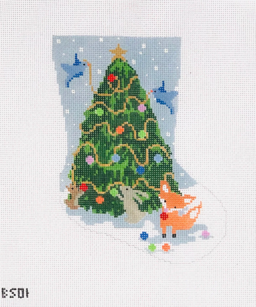 Woodland Creatures Ornament Sized Bauble Stocking Canvas
