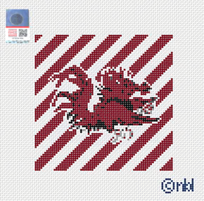 South Carolina Stripe Needlepoint Canvas