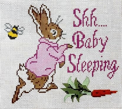 Baby Sleeping Pink Bunny
