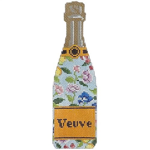 Blue Floral Champagne