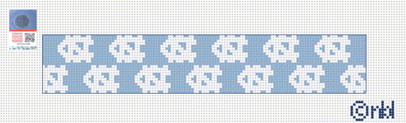 North Carolina Key Fob- Repeating Logo