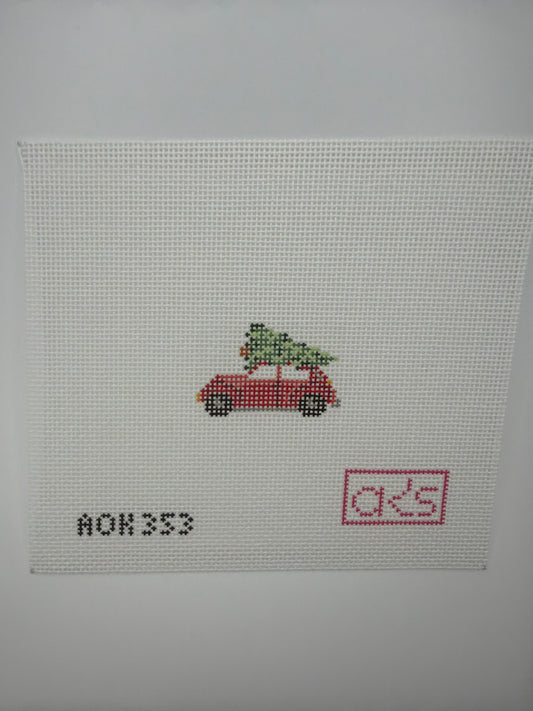 Tiny VW Bug with Tree