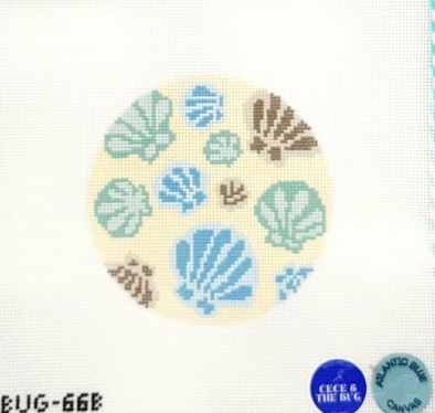 Seashell Coaster - Neutrals - 18 Mesh