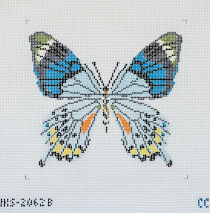 Large Butterfly - Blue Grey