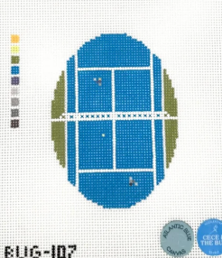 Tennis from Above Oval