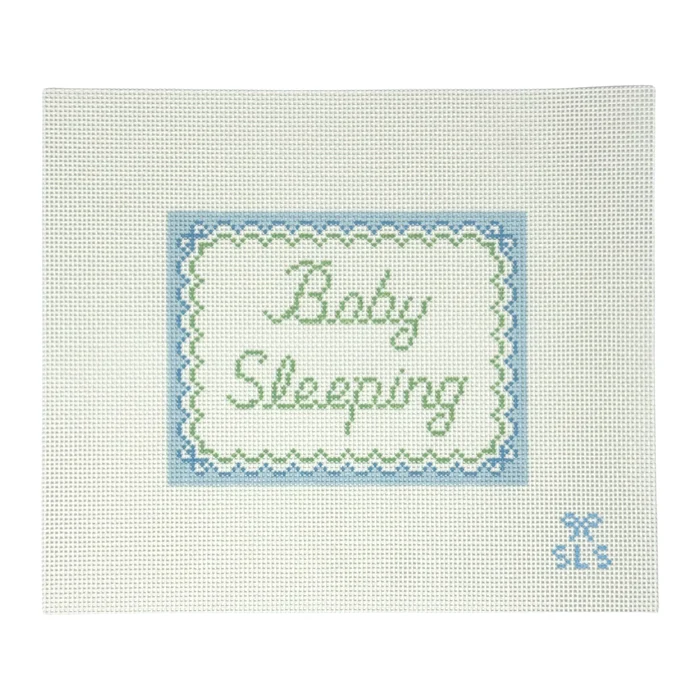 Baby Sleeping Blue Bows