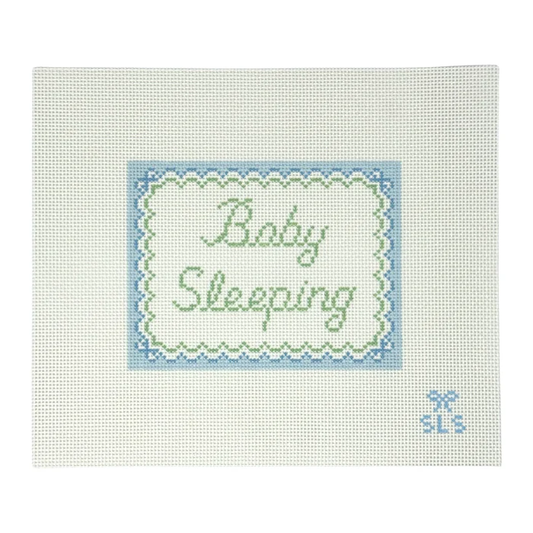 Baby Sleeping Blue Bows