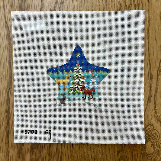 Star,  Forest Tree and Animals