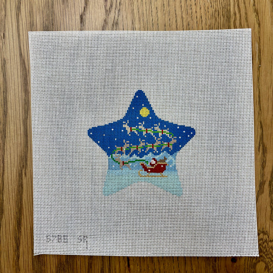 Star,  Sleigh and 8 Reindeer