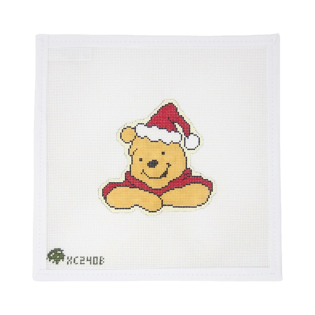Pooh Bear Santa Hat