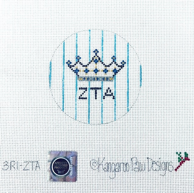 3” mascot round-Zeta Tau Alpha