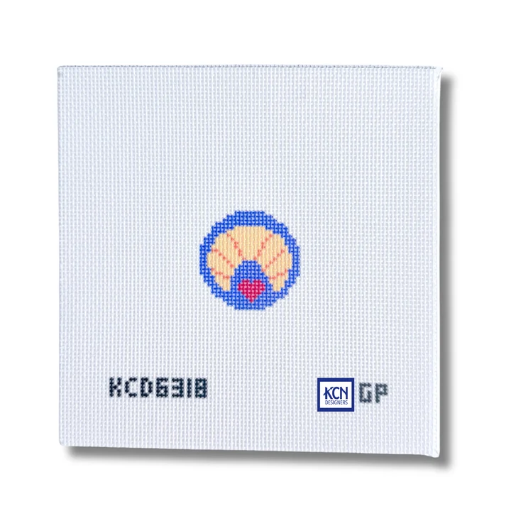 Croissant Key Fob Printed Canvas