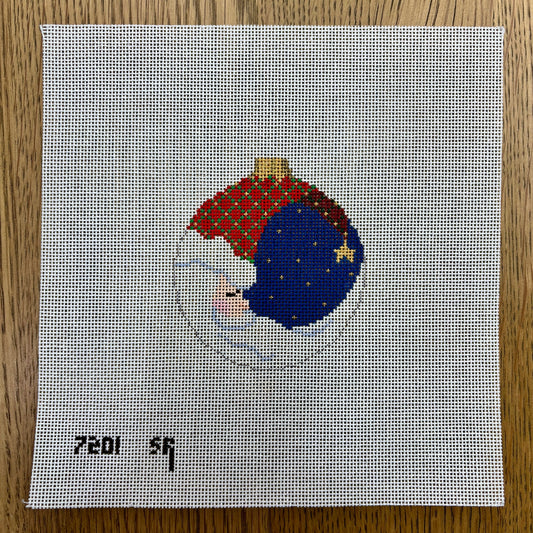 Moon Santa, 3.25" Round