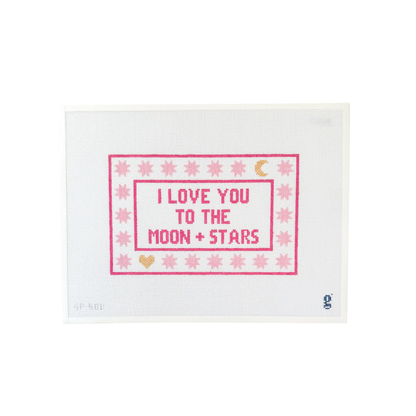 I love you to the Moon Pink