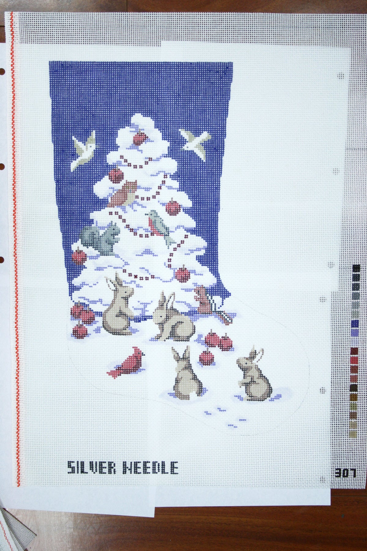 White Christmas Tree Stocking