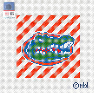 Florida Stripe Needlepoint