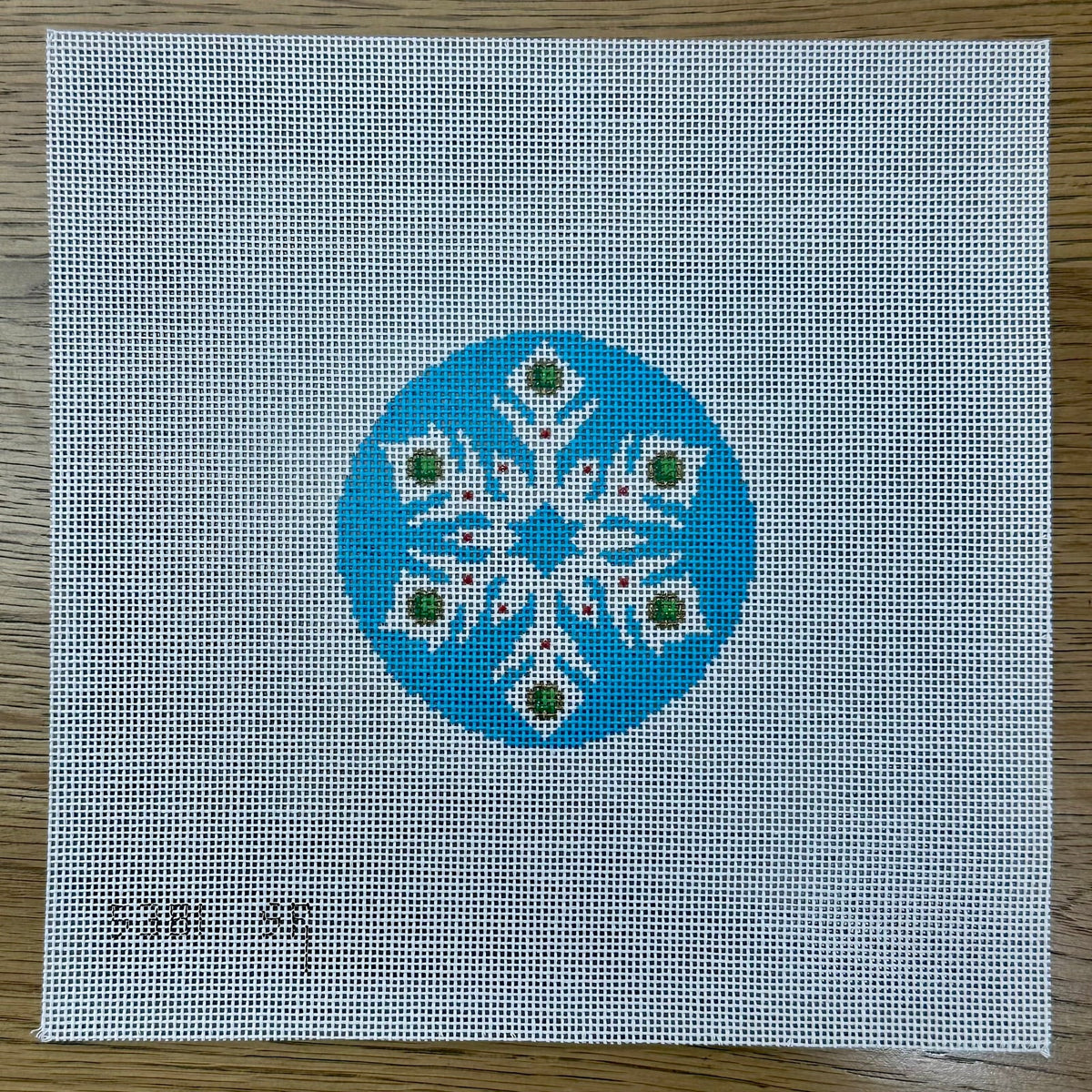 SNOWFLAKE, Turqoise JEWELED