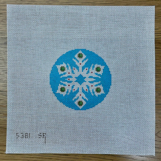 SNOWFLAKE, Turqoise JEWELED