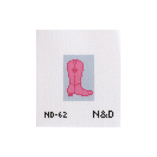 Pink Cowboy Boot Luggage Tag Insert